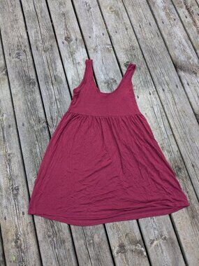 H&M Basic Dark Red Dress Women's Small